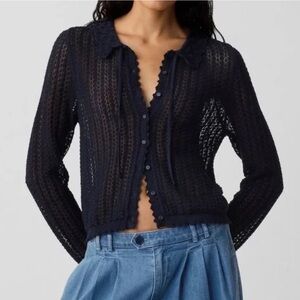 Gap x Doen Linen Blend Cardigan